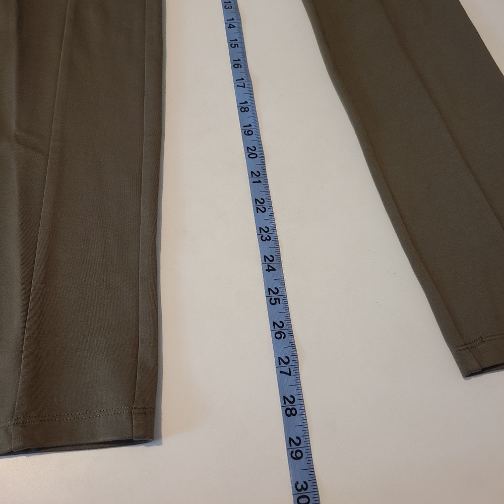 Nic+Zoe Green Pull Up Ponte Leggings Pants - Picture 4 of 6